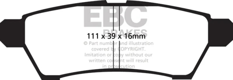 EBC - Front Greenstuff Pad PN DP61746