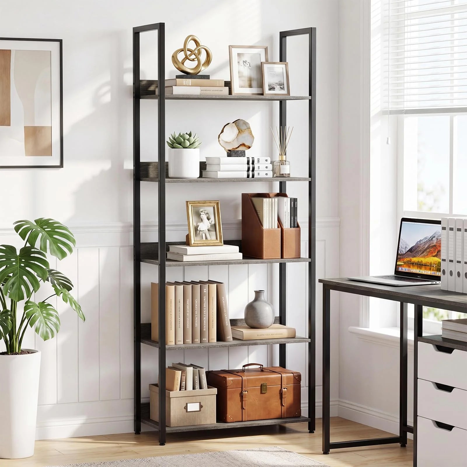 Tangkula 5-Tier Bookshelf for Living Room - Product image 2