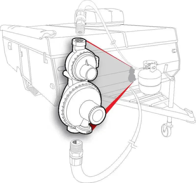 59313 Camco Propane Regulator Without Shut Off Valve
