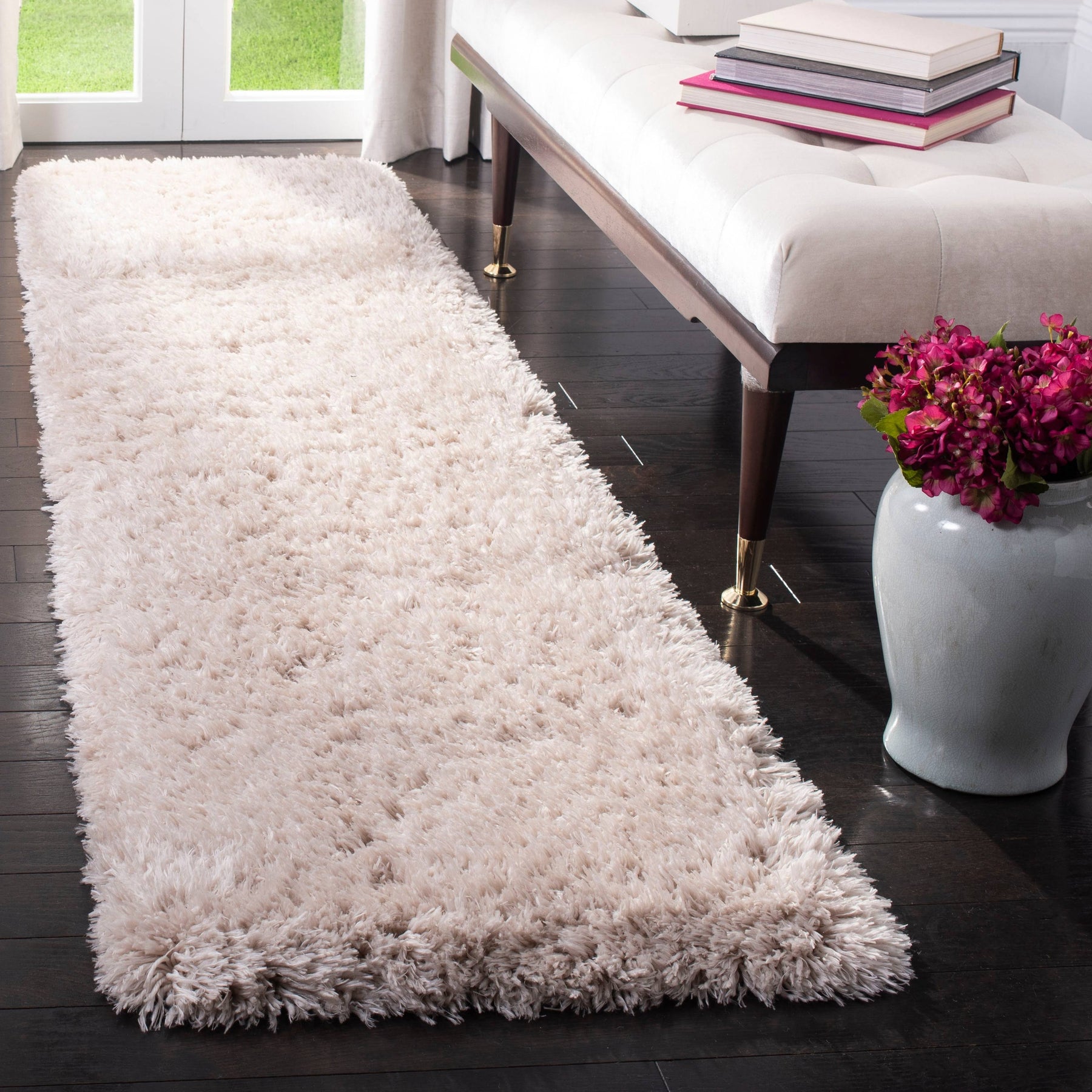 Safavieh Flokati Shag Collection FLK950E Beige Rug - 2' 3" x 6' - Product image 1