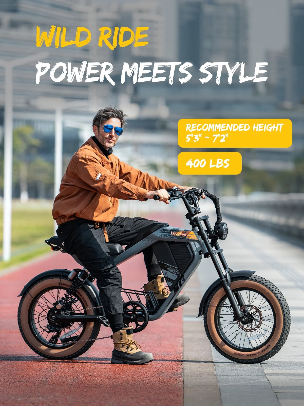 Luckeep M5 Electric Bike for Adults/Teen, 1500W Peak Motor, Max 32MPH, 48V 15AH Battery - Product image 11