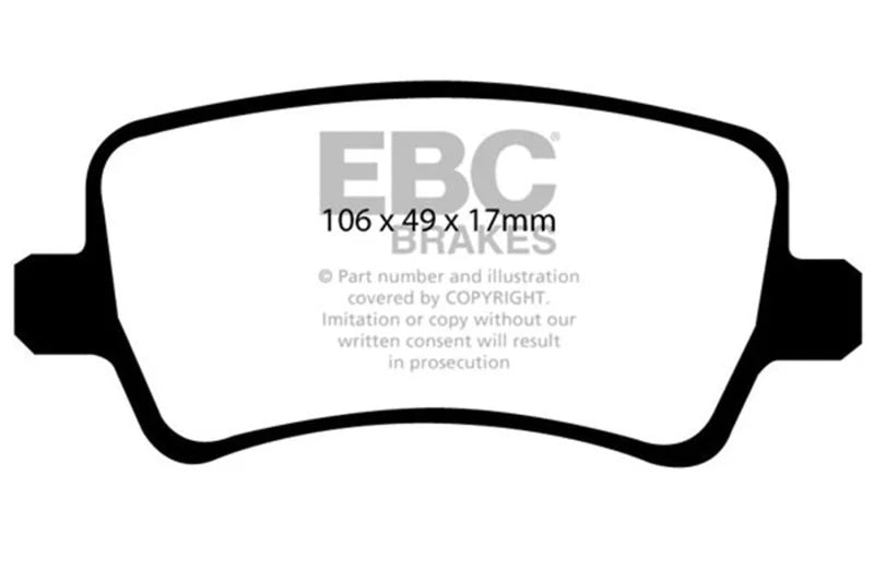 EBC - Rear Yellowstuff Pad PN DP41934R
