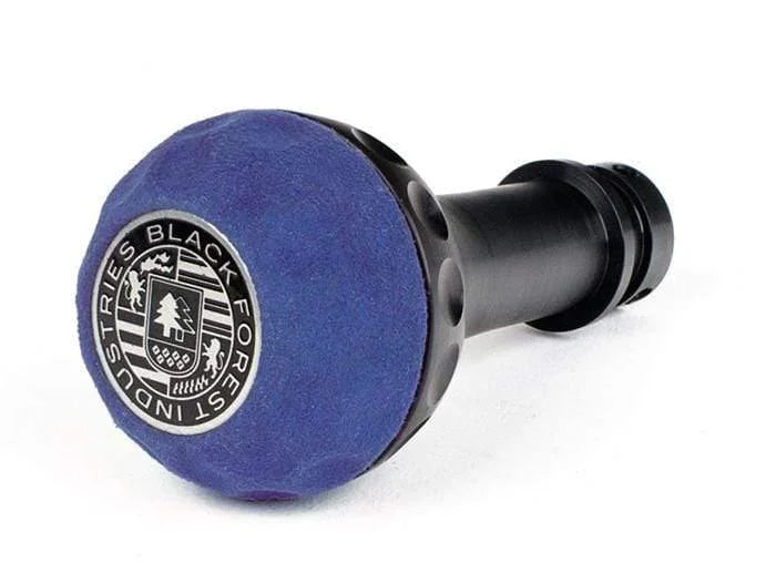 BFI Heavy Weight Shift Knob SCHWARZ - Golf Ball - Blue Alcantara (VW/Audi Fitment)