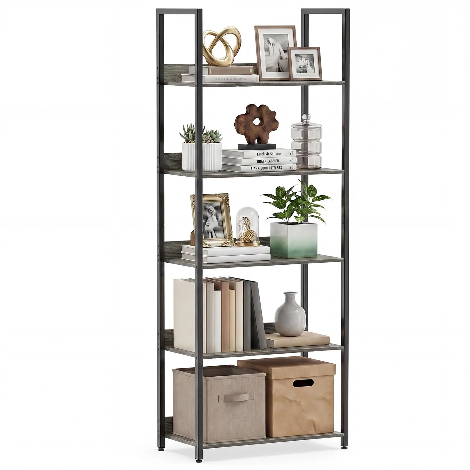 Tangkula 5-Tier Bookshelf for Living Room - Product image 1