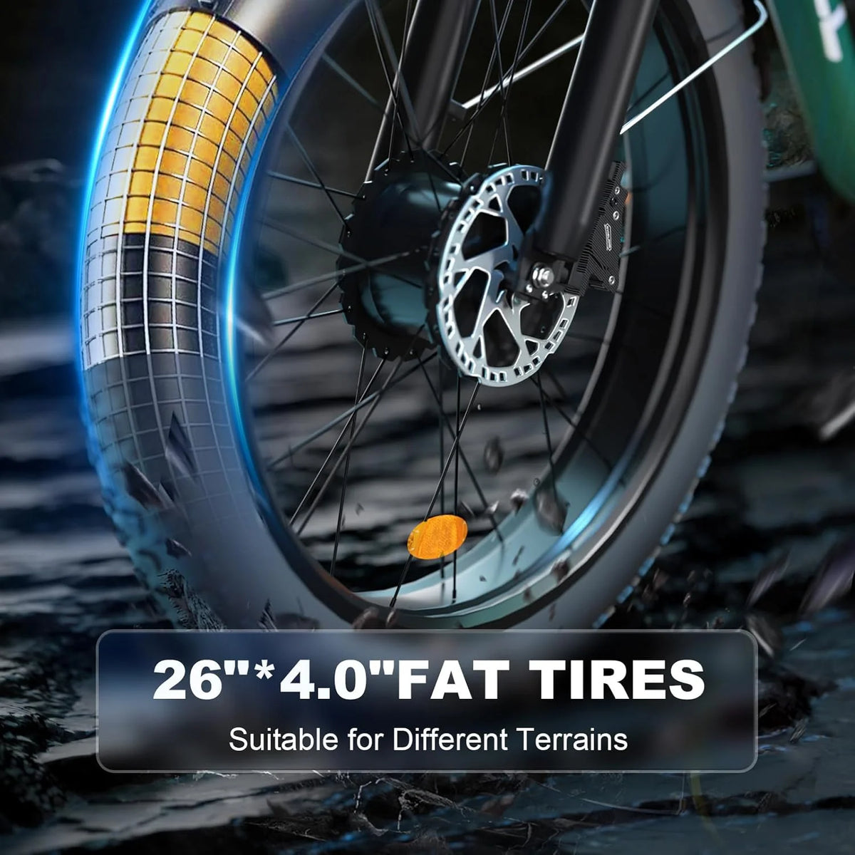 Fat Tire E - Bike 2000W Ebike for Adults, 52V 22.4AH Battery Dual Motor 26" Full Suspension Electric - Product image 5