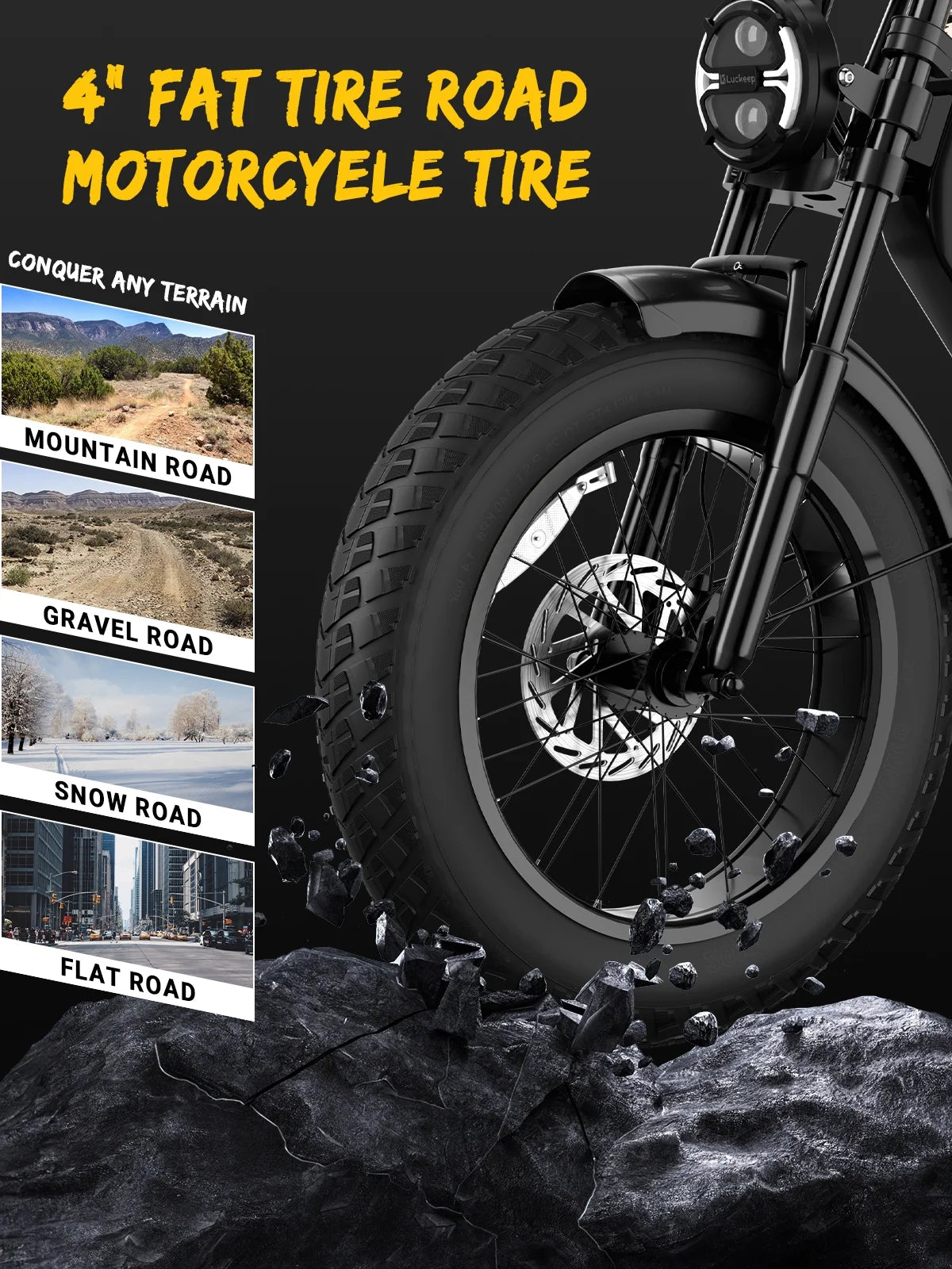 Luckeep M5 Electric Bike for Adults/Teen, 1500W Peak Motor, Max 32MPH, 48V 15AH Battery - Product image 24
