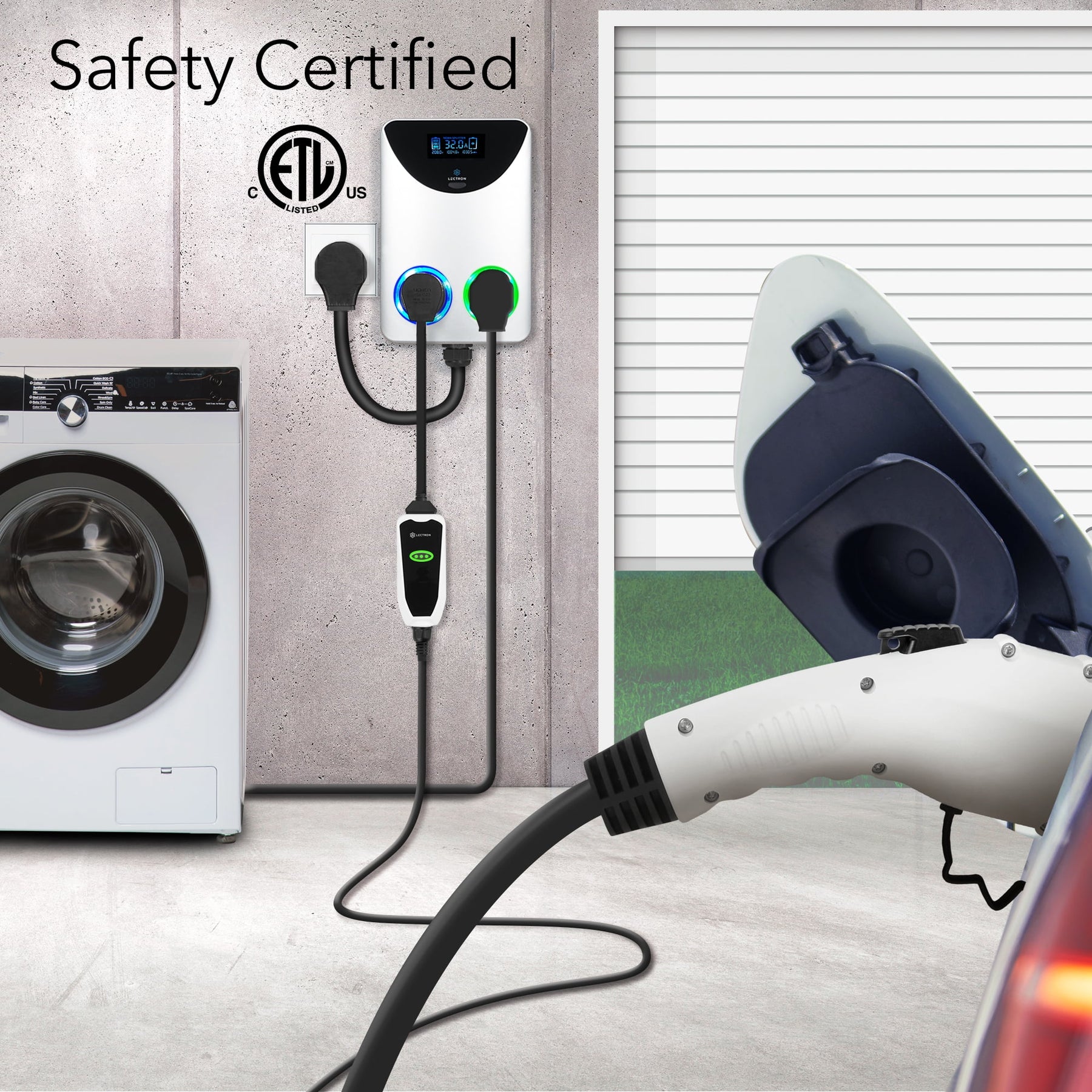 Lectron NEMA Socket Splitter - Power Your EV Charger and High - Powered Appliance from the Same Outlet - Product image 5