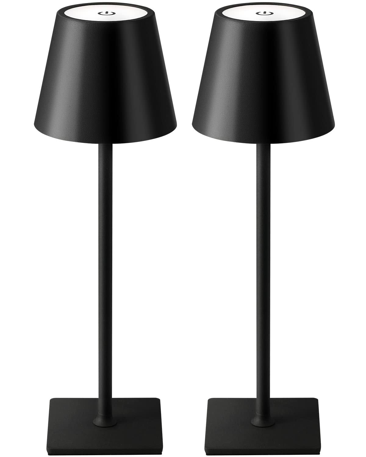 KDG 2 Pack Cordless Table Lamp, Portable LED Desk Lamp, 5000mAh Battery Operated - Product image 1