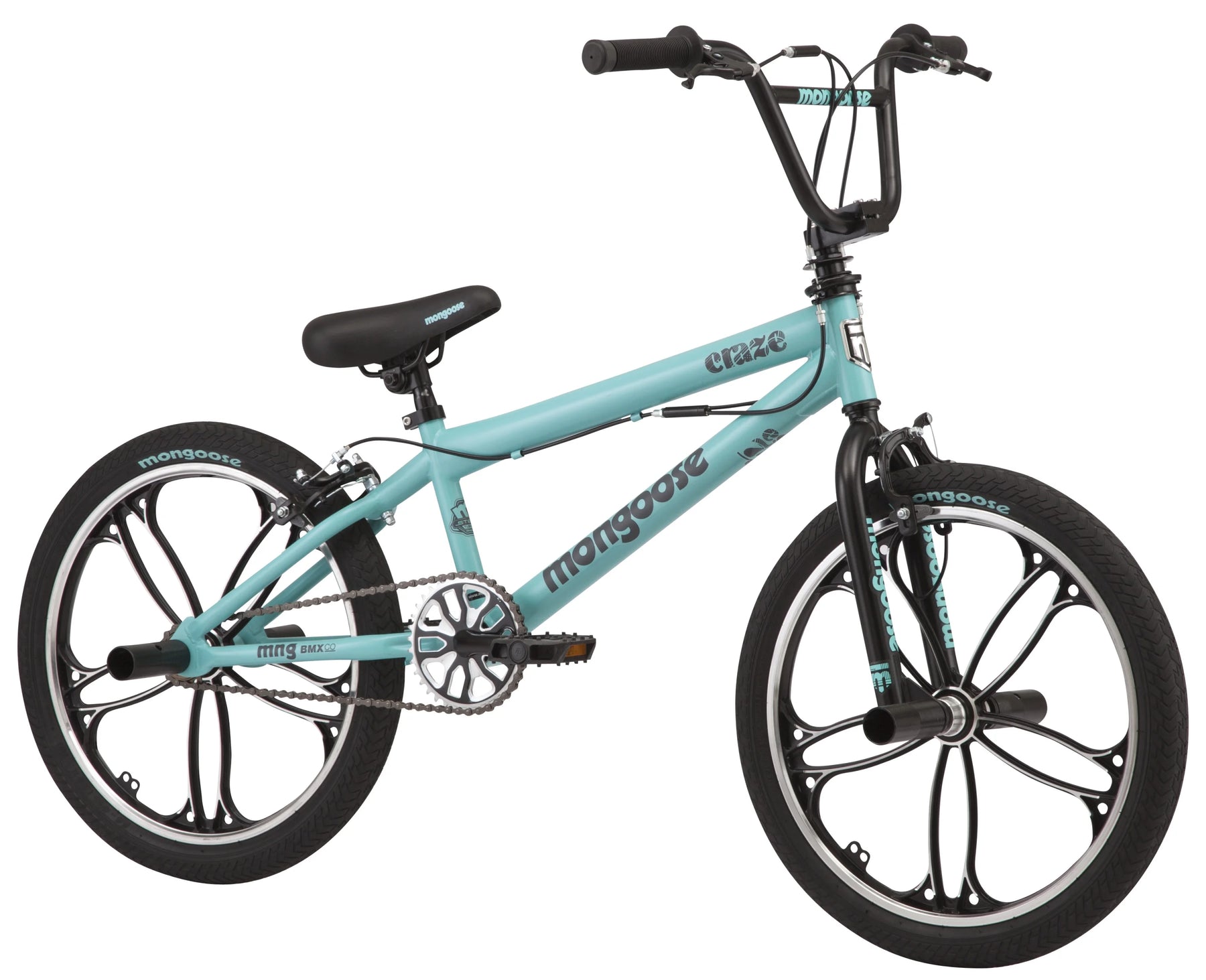 20" Craze BMX Kid'S Bike, Ages 6+, Black & Mint - Product image 2