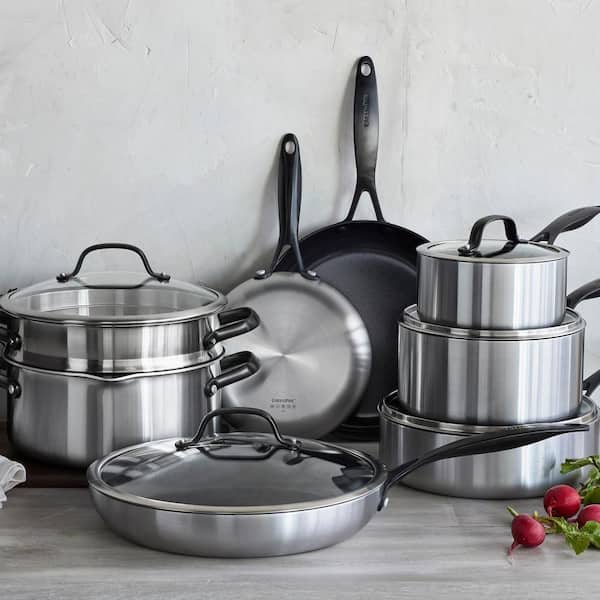 Venice Pro Noir Tri-Ply Stainless Steel Healthy Ceramic Nonstick 13 Piece Cookware Pots and Pans Set - Product image 2