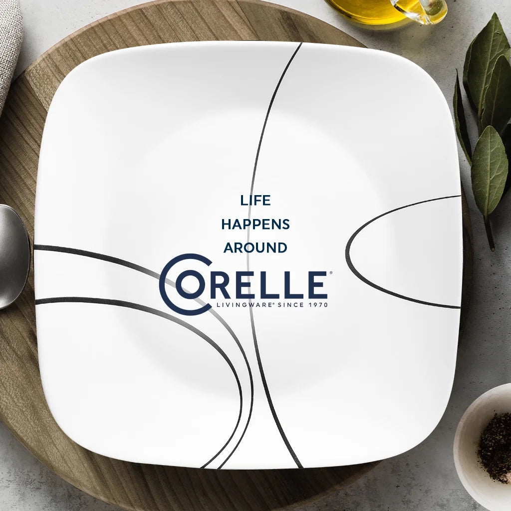 Corelle Simple Lines 12 - Piece Square Glass Dinnerware Set (Service for 4) - Product image 6