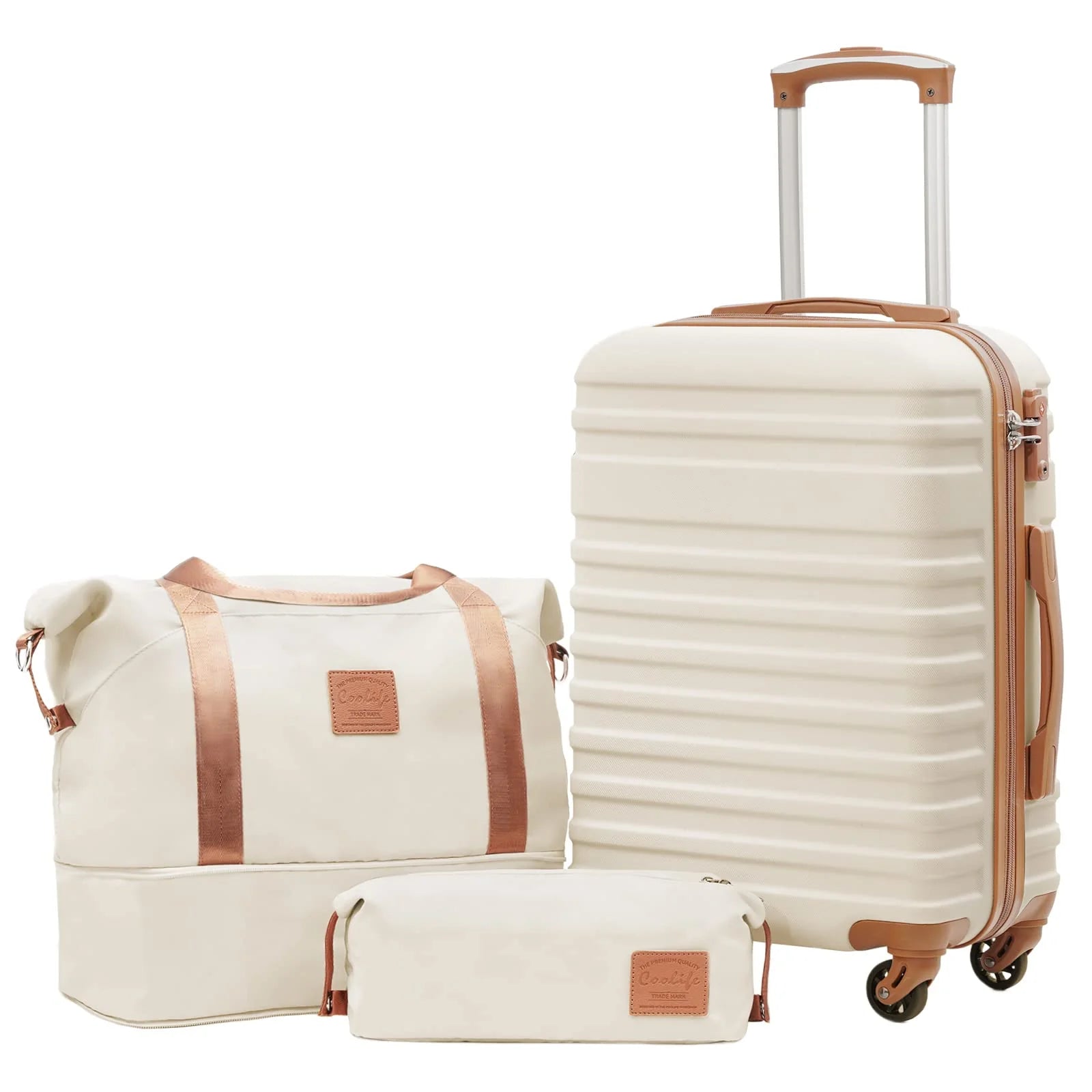 Coolife Suitcase Set 3 Piece Carry On Hardside Luggage - Product image 1