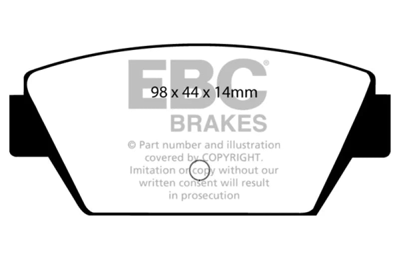 EBC - Rear Yellowstuff Pad PN DP4576R