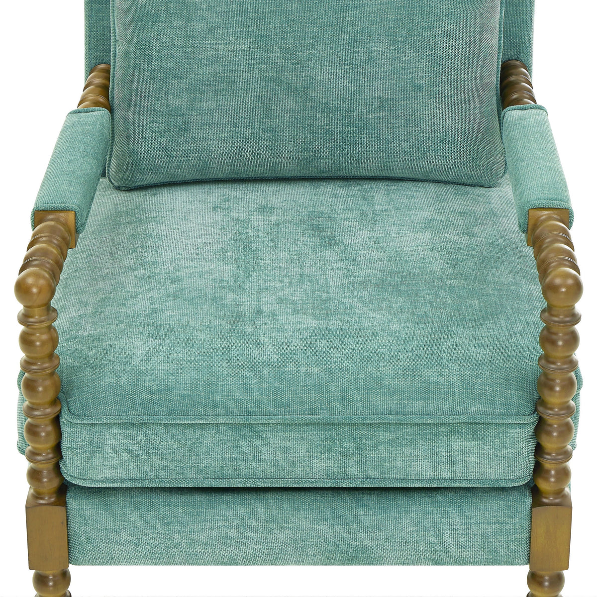 Pioneer Woman Harper Spindle Accent Chair, Jade Fabric Upholstery - Product image 6