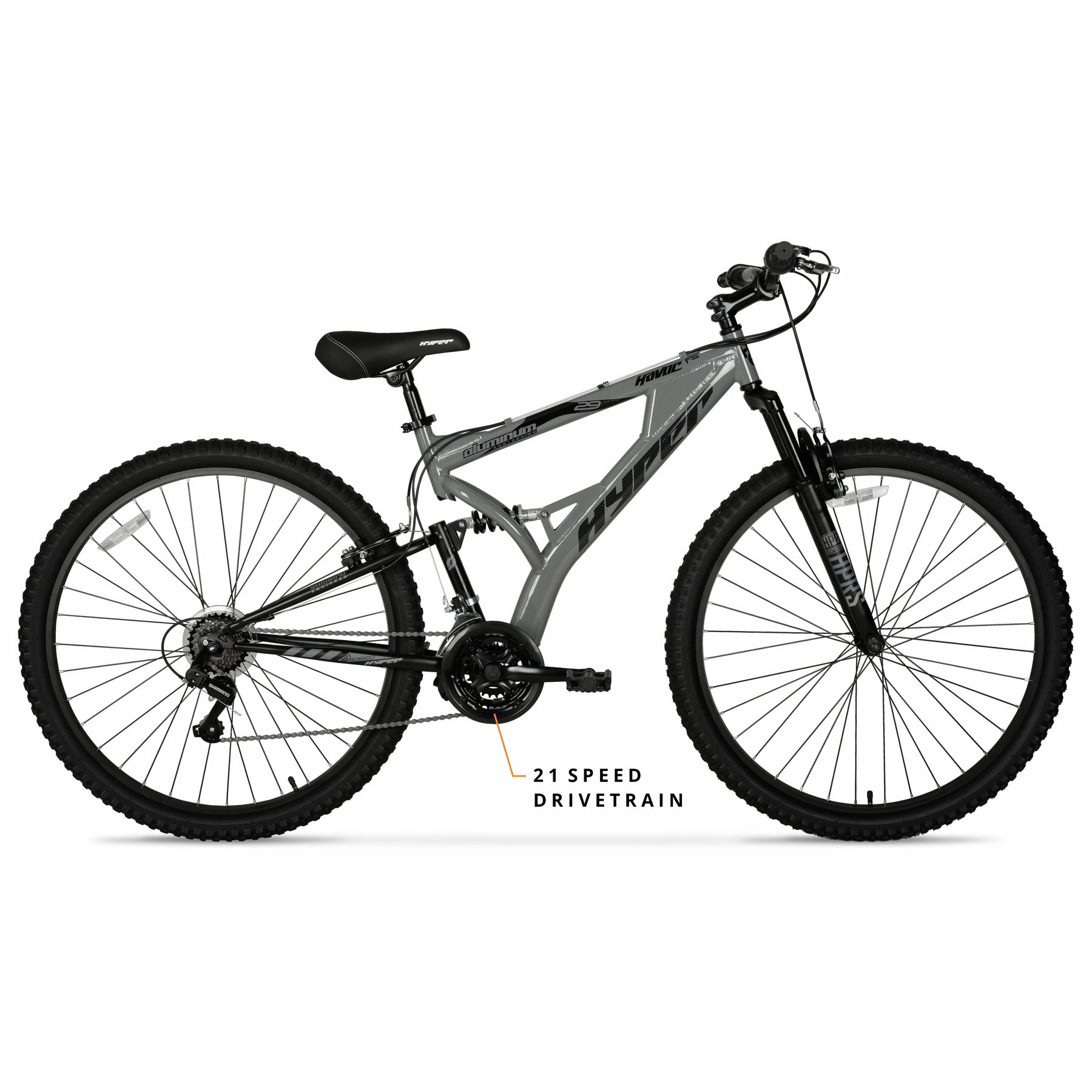 Hyper Bicycles 29" Men'S Havoc Mountain Bike, Gray - Product image 6