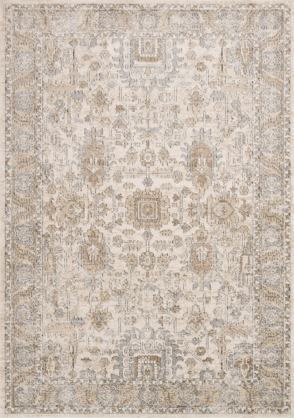 Loloi II Teagan TEA-03 Ivory Sand Rug - 7 ft 11 in x 10 ft 6 in