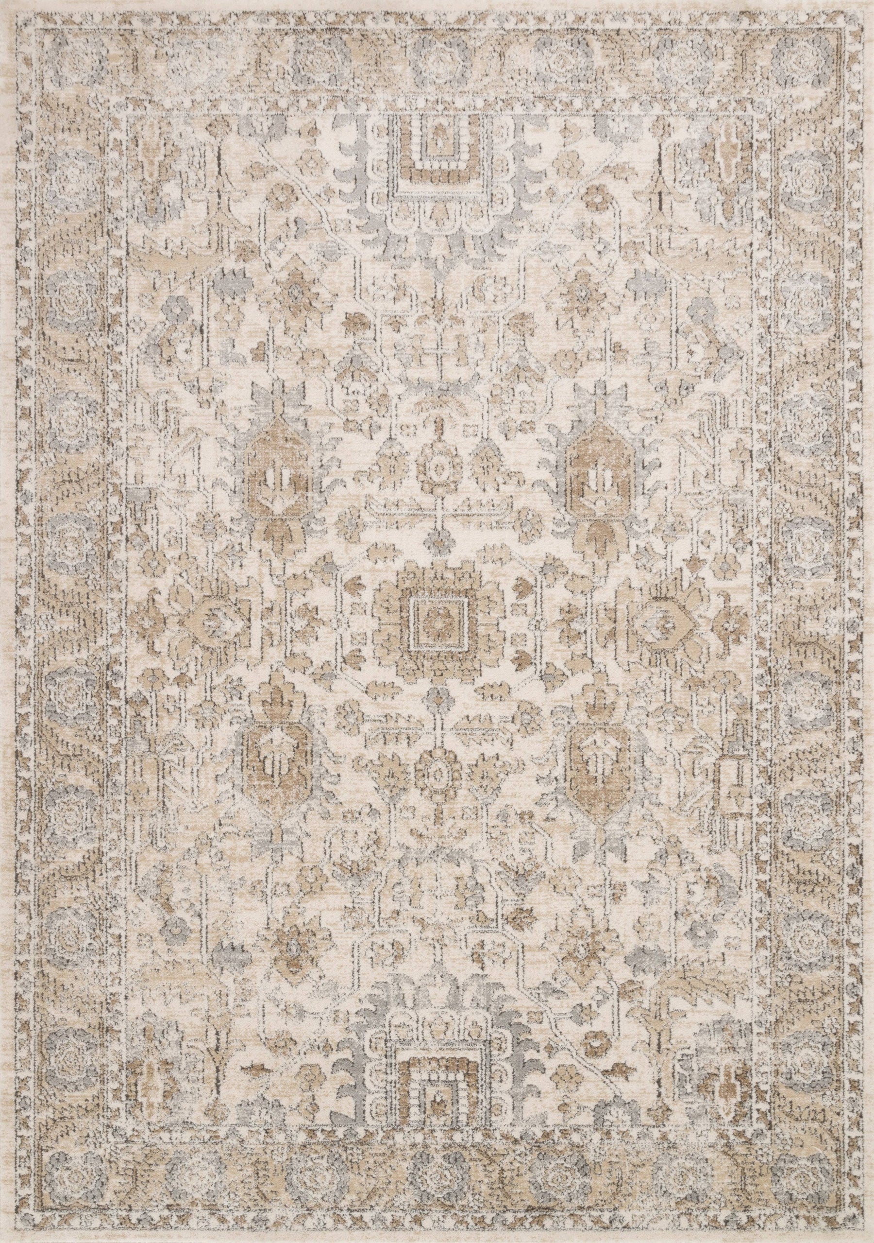 Loloi II Teagan TEA-03 Ivory Sand Rug - 7 ft 11 in x 10 ft 6 in