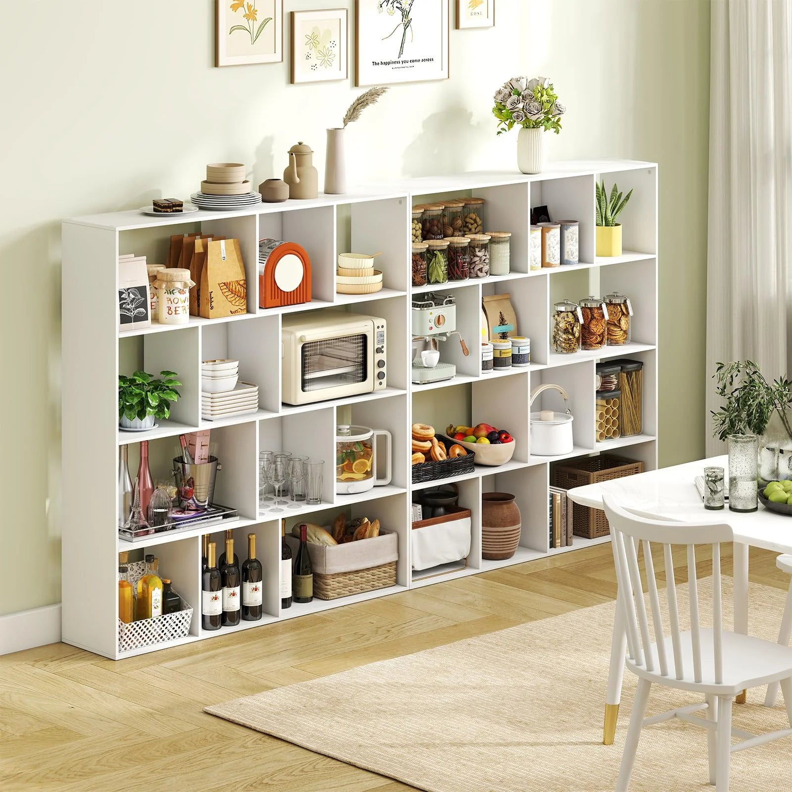 Tangkula 12 Cube 4-Tier Freestanding Storage Organizer Bookcase with Open Cubes - Product image 5