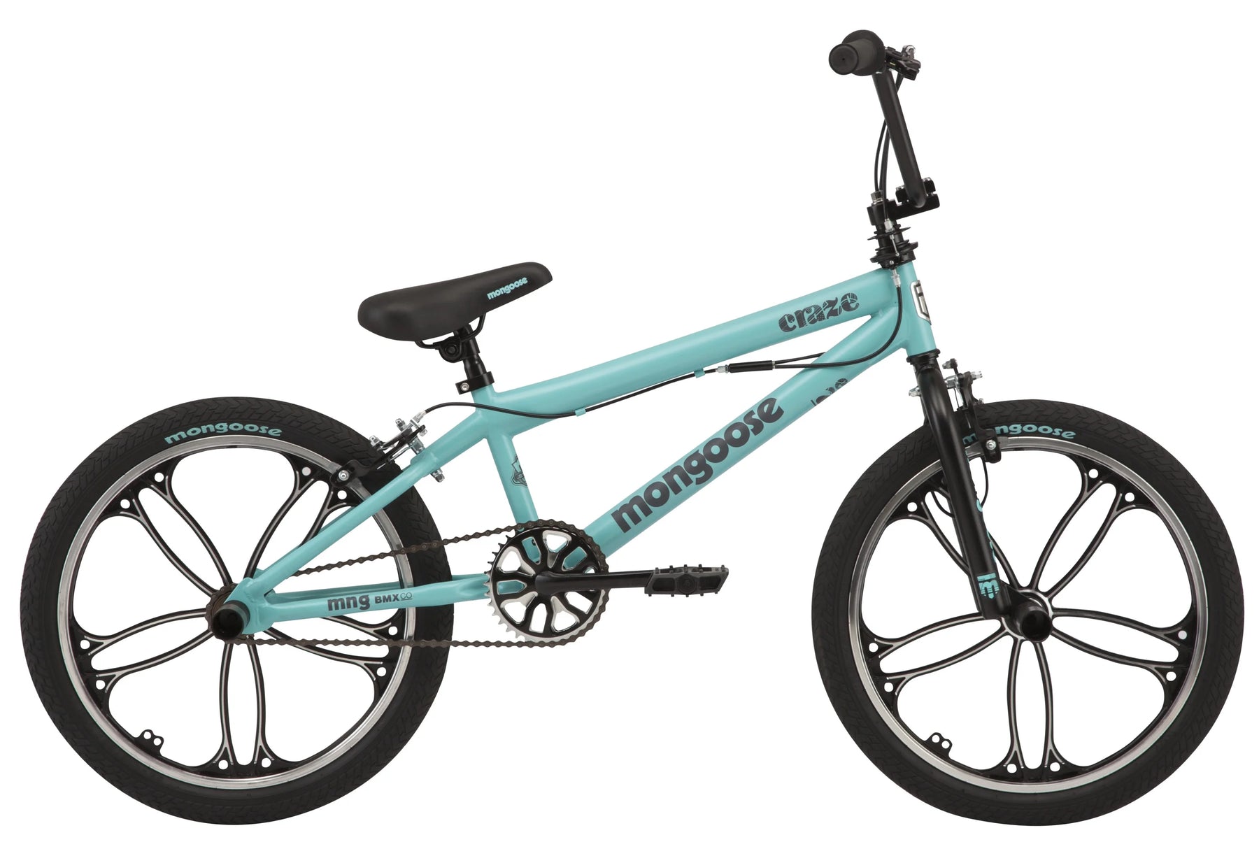 20" Craze BMX Kid'S Bike, Ages 6+, Black & Mint - Product image 7