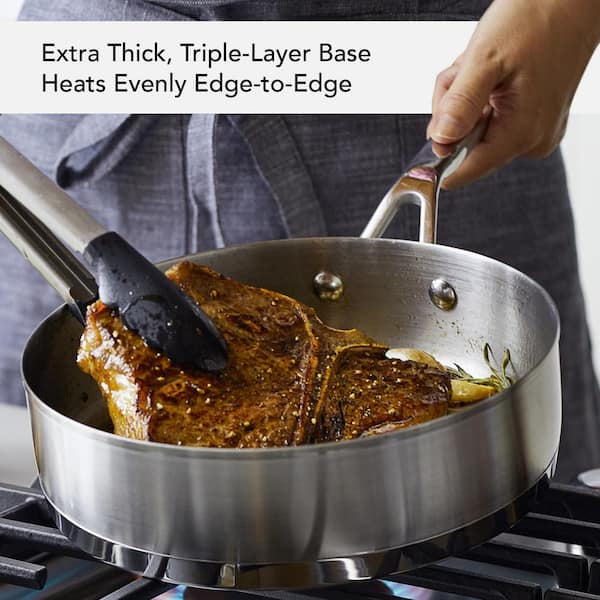11-Piece 3-Ply Base Stainless Steel Cookware Set. Silver - Product image 6