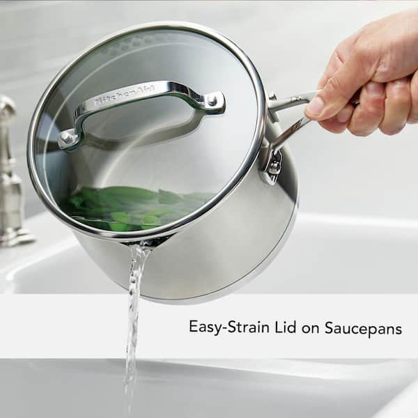 11-Piece 3-Ply Base Stainless Steel Cookware Set. Silver - Product image 7