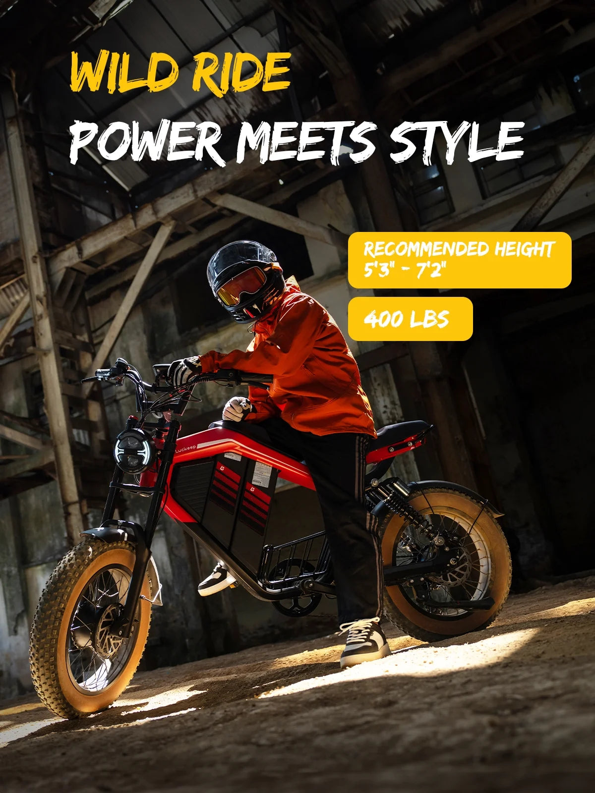 Luckeep M5 Electric Bike for Adults/Teen, 1500W Peak Motor, Max 32MPH, 48V 15AH Battery - Product image 30