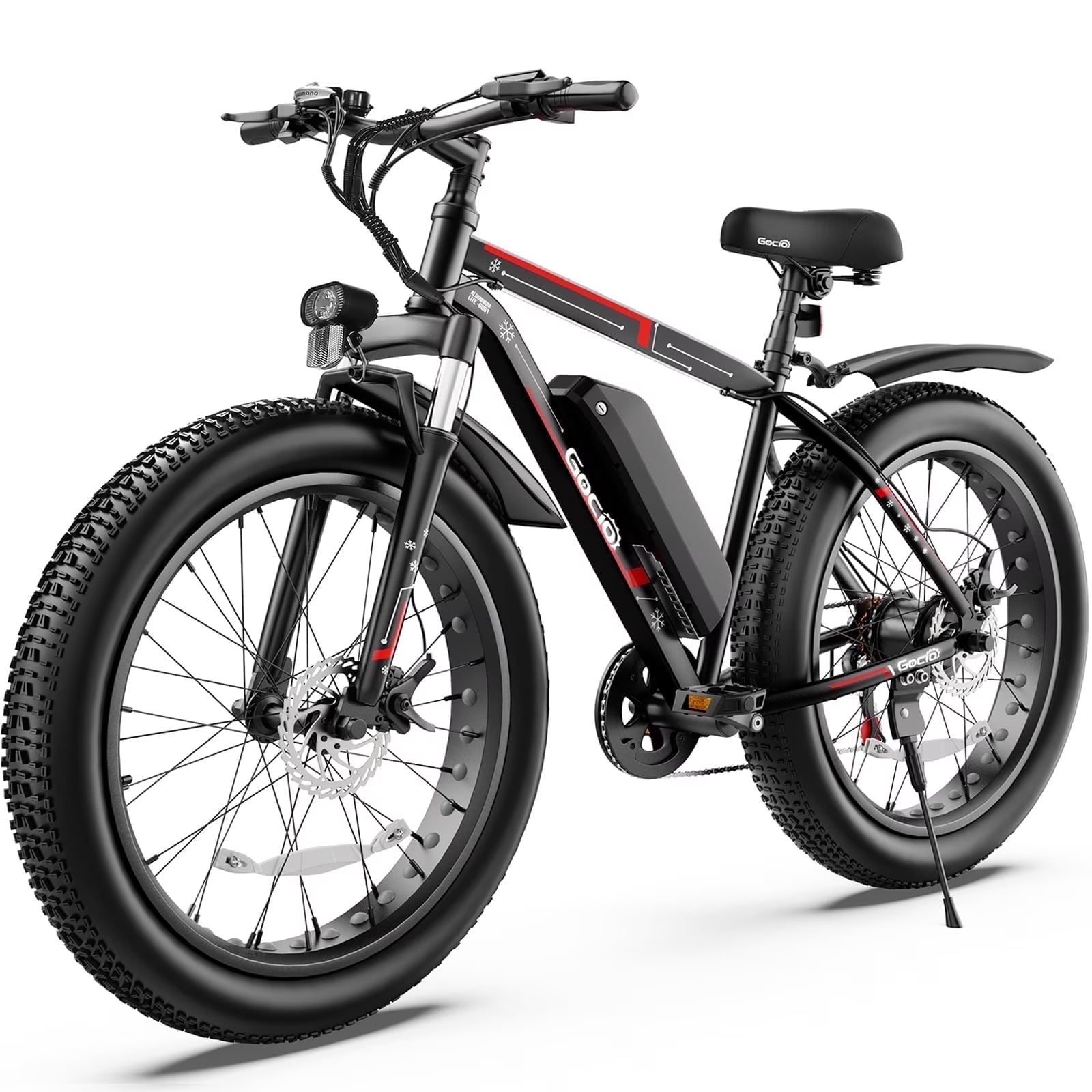 Gocio 26" 4.0 Fat Tire Electric Bike for Adults, 500W Motor, 48V 13ah Battery - Product image 1