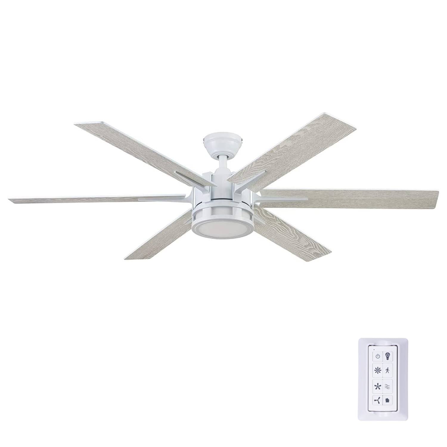 Honeywell Kaliza 56-in Bright White Indoor Ceiling Fan with Light Remote - Product image 1