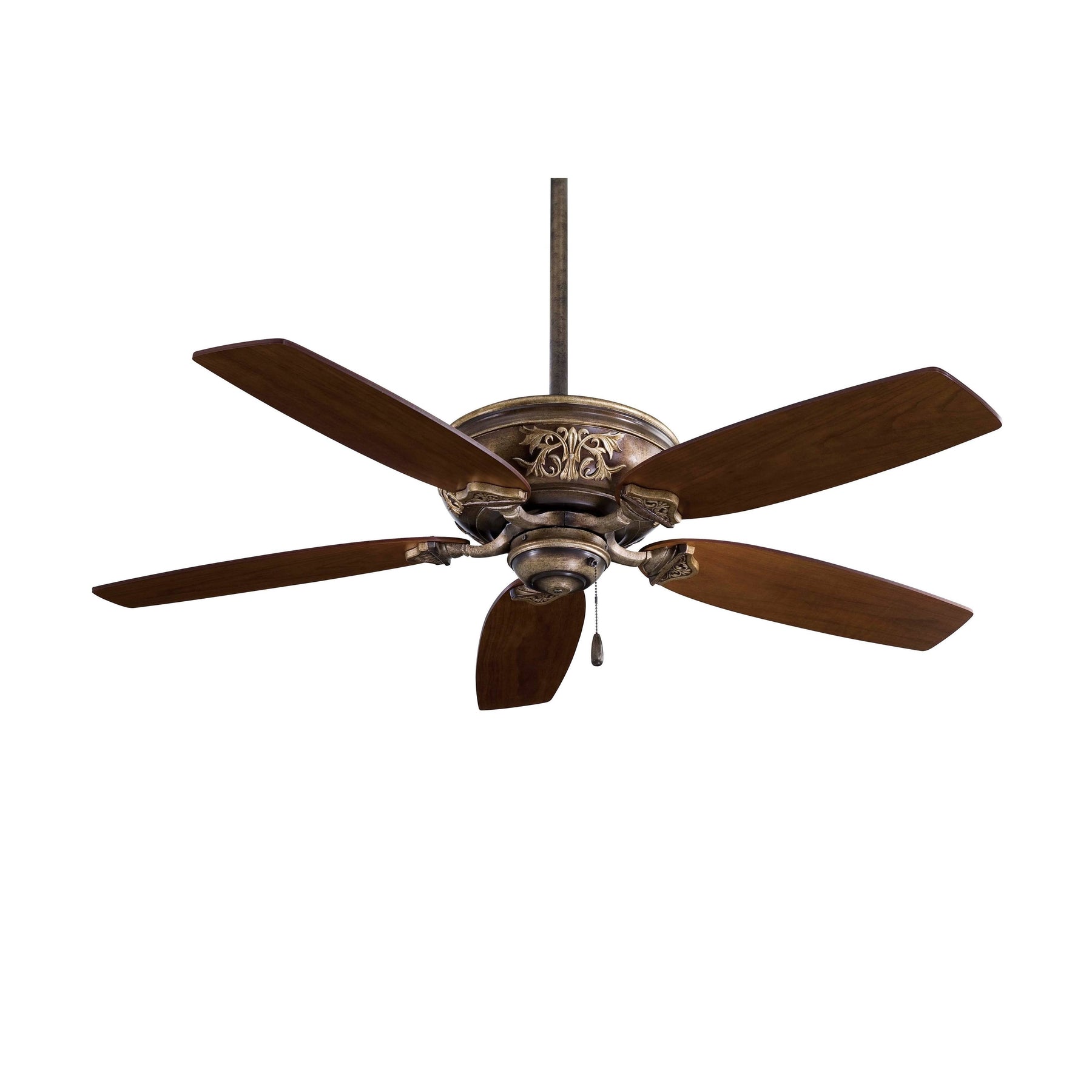 MinkaAire Classica 54" Ceiling Fan - Patina Iron - Dark Walnut Blades - Product image 1