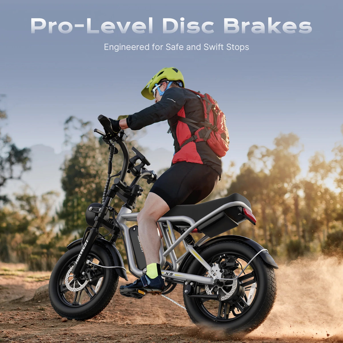AIRWEST Peak 1000W Electric Bike for Adults - Reaches 25MPH, 65 Miles Long Range, 48V 13ah Battery - Product image 3