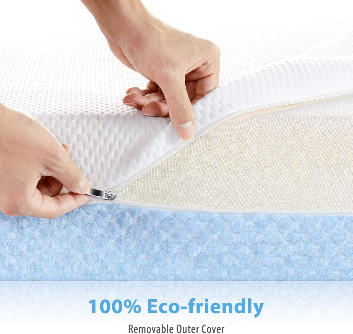 Dual Sided Crib and Toddler Mattress, 6 in 2 - in - 1 Foam Baby Mattress for Standard Full Size Crib - Product image 4
