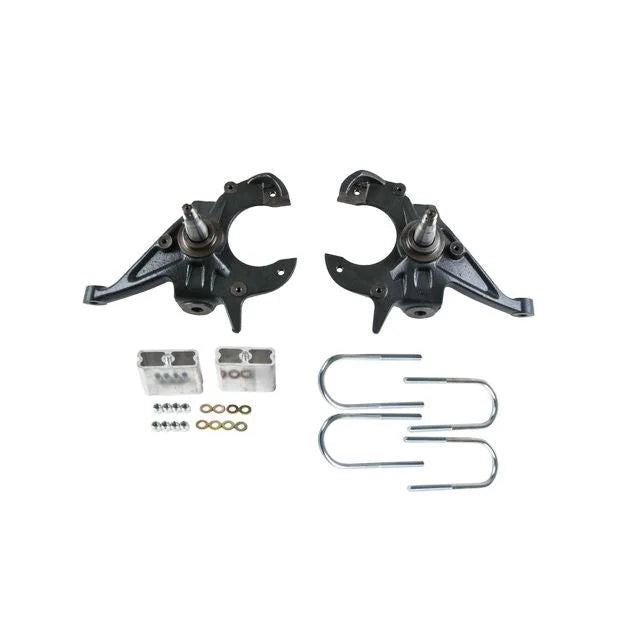 BELLTECH 614 LOWERING KITS Front And Rear Complete Kit W/O Shocks 1982-2004 Chevrolet S10/S15 Pickup 4&6 cyl. (Std Cab) 83-97 Chevrolet Blazer/Jimmy 4&6 cyl. 2 in. F/3 in. R drop W/O Shocks