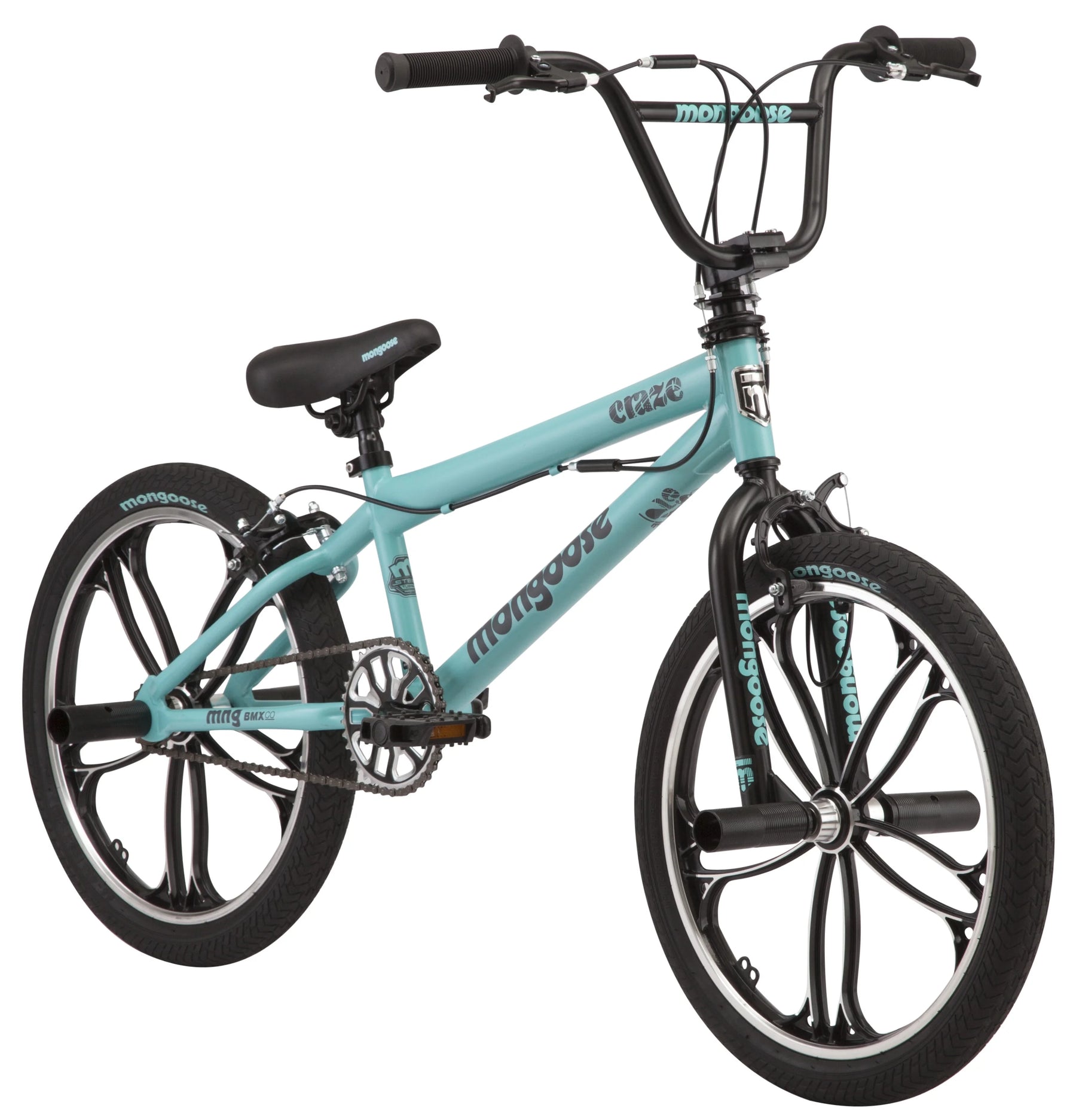 20" Craze BMX Kid'S Bike, Ages 6+, Black & Mint - Product image 1