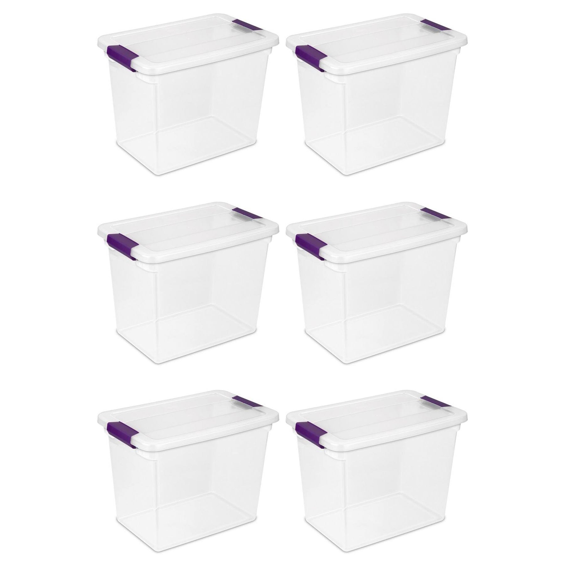 Sterilite 27 Qt. Clearview Latch Box Storage Bin Container ( 6 Pack) - Product image 1