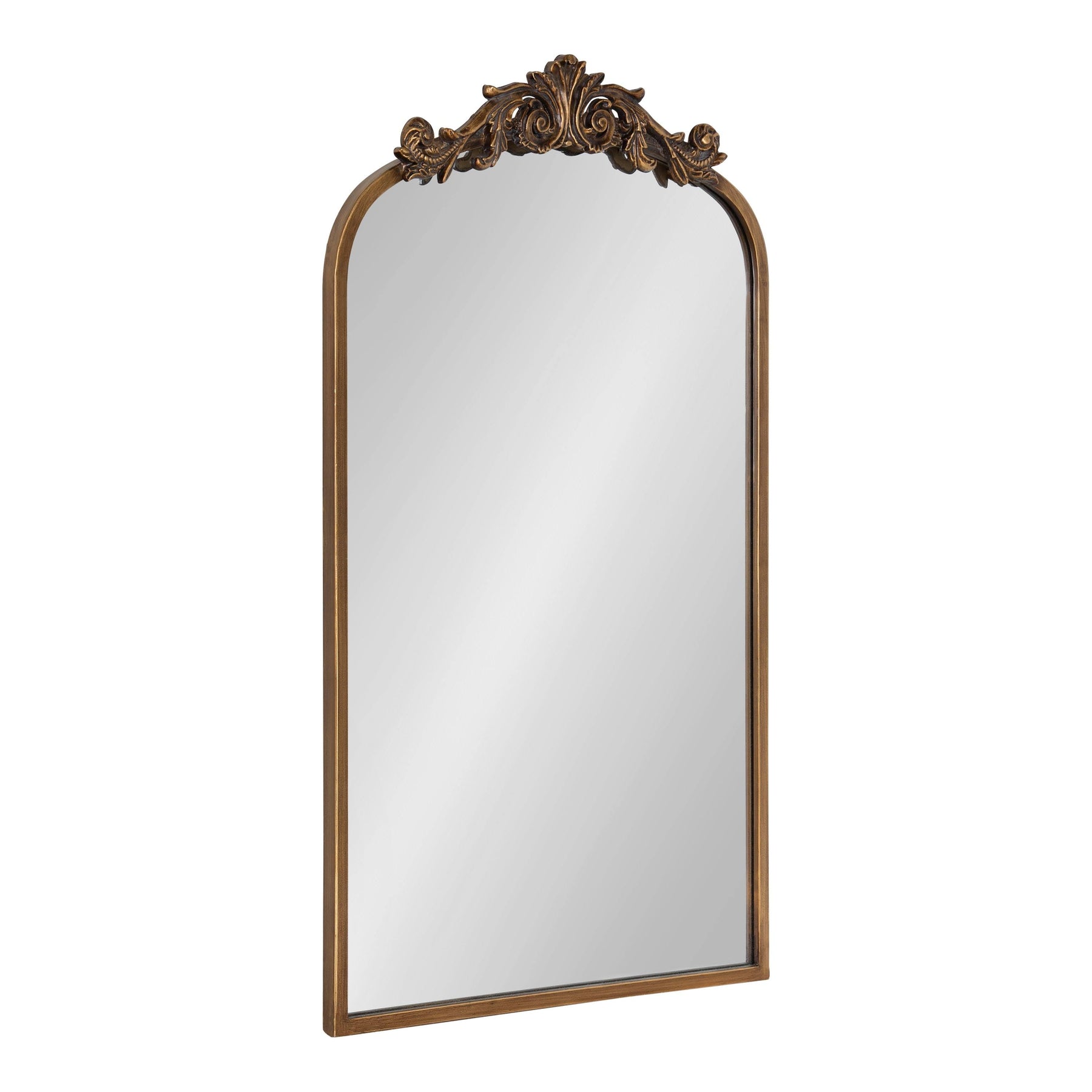 Kate and Laurel Arendahl 19-in W x 30.75-in H Arch Gold Framed Wall Mirror - Product image 1