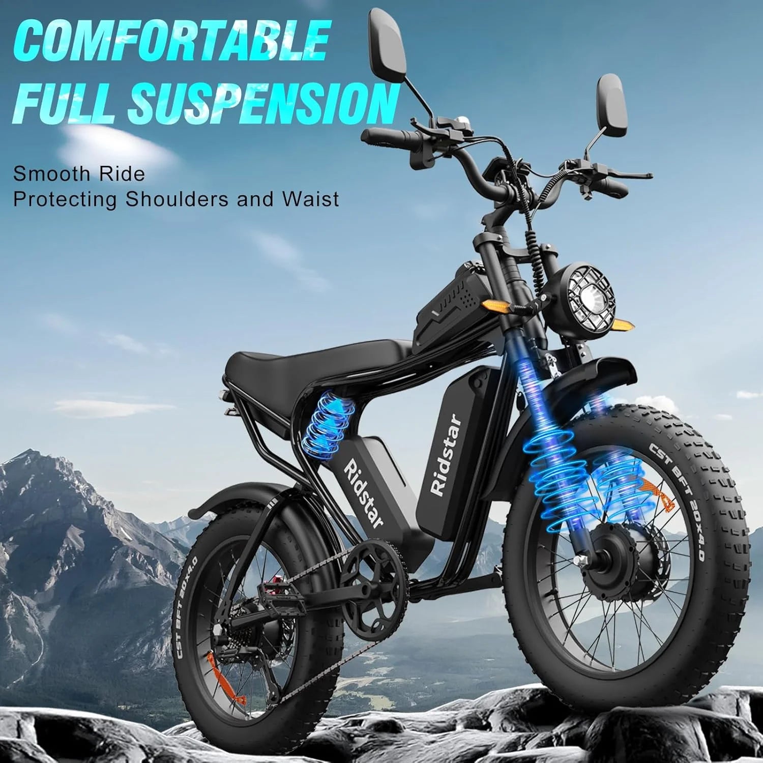 Ridstar 1500W Electric Bike for Adults, 33MPH 48V 20ah Electric Bicycle - Product image 23
