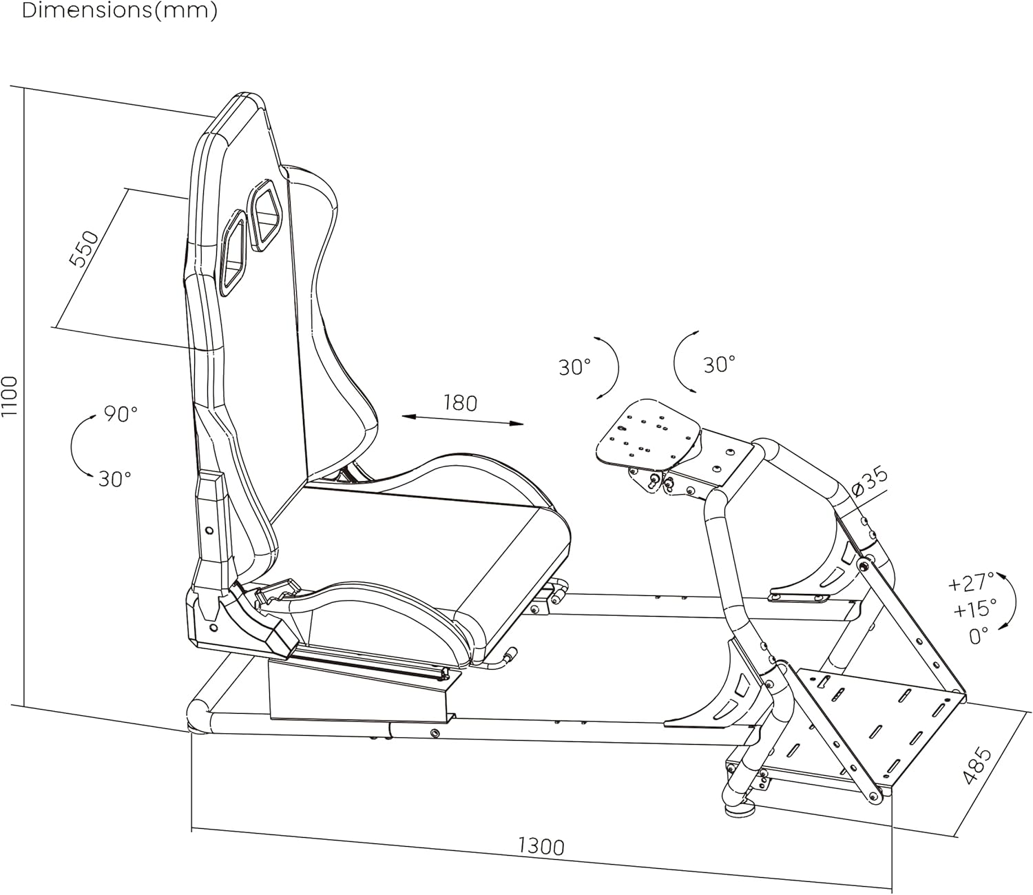 OPLITE GT3 Superfast V2 is a GT/Rally type driving simulation cockpit, ideal for an introduction to SIMRACING