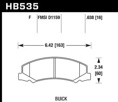 Hawk Performance HB535 Series Brake Pad