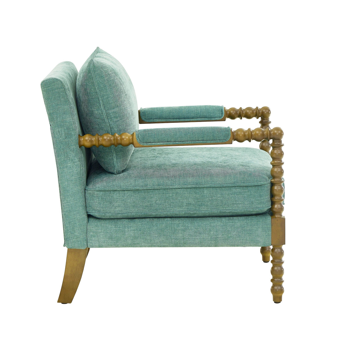 Pioneer Woman Harper Spindle Accent Chair, Jade Fabric Upholstery - Product image 12