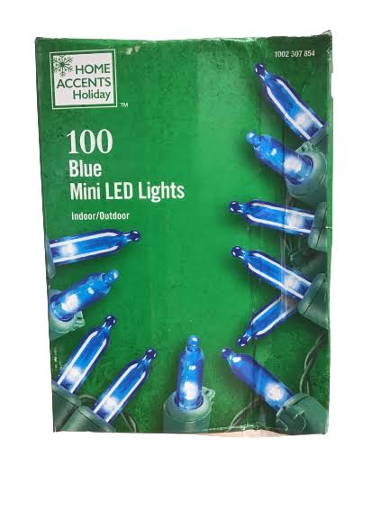 Home Accents Holiday 100 Blue Mini LED Lights - Product image 1
