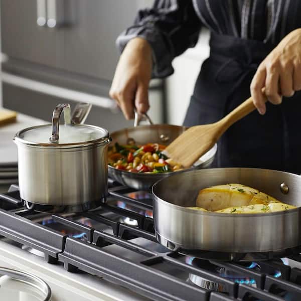 11-Piece 3-Ply Base Stainless Steel Cookware Set. Silver - Product image 4