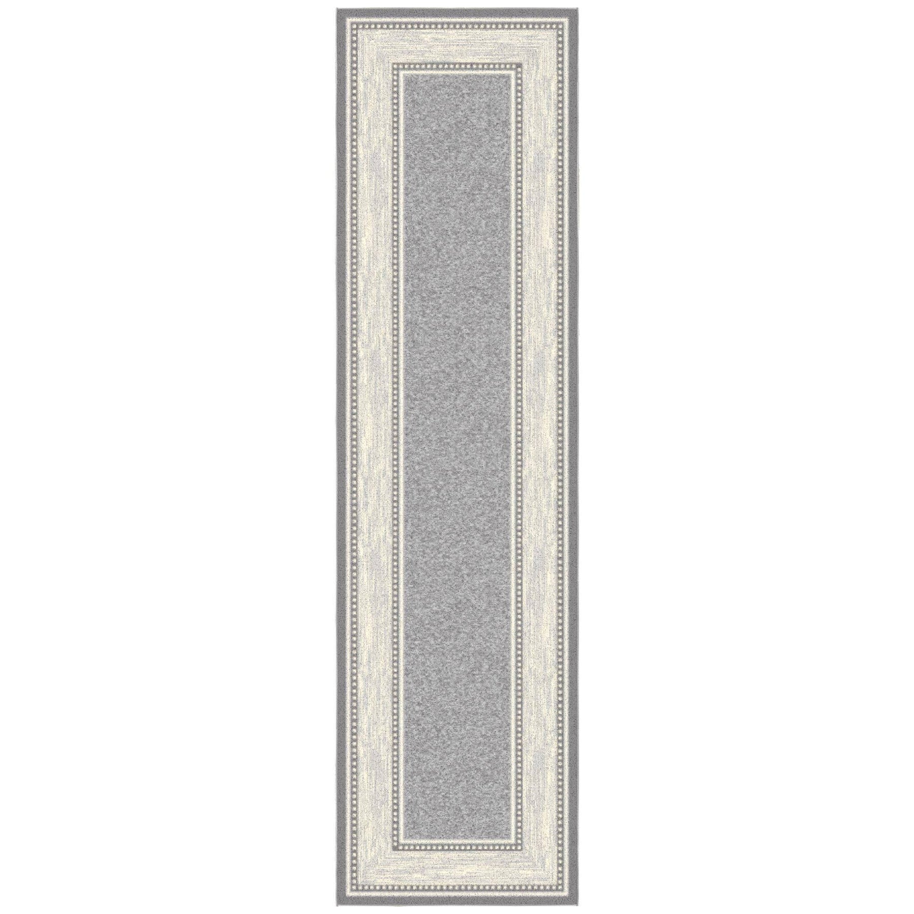 Ottomanson Ottohome Collection Non-Slip Rubberback Bordered Design 3x10 Indoor Runner Rug, 2 ft. 7 in - Product image 1