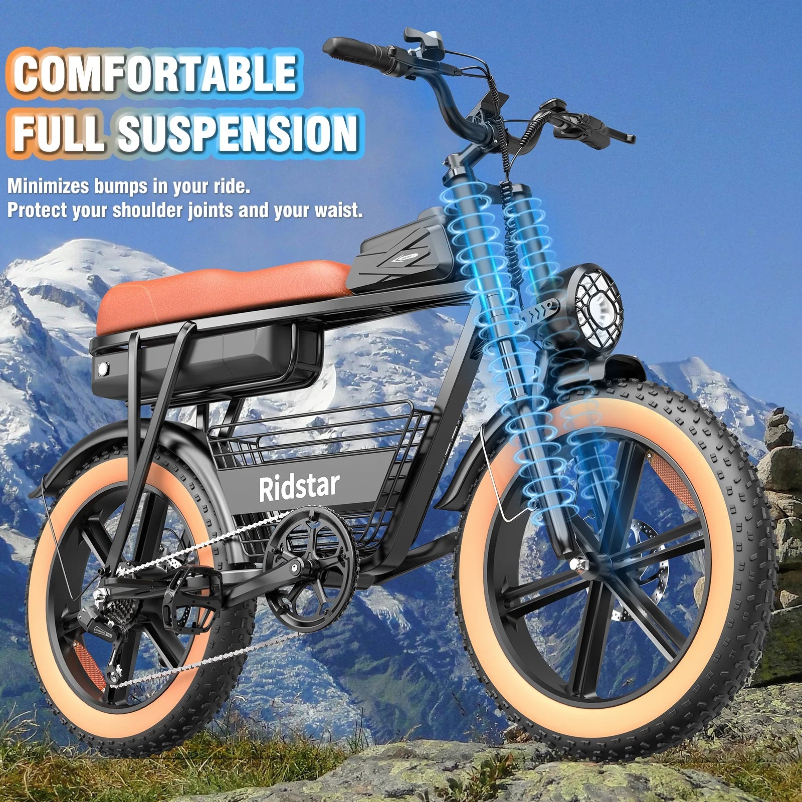 Ridstar 1500W Electric Bike for Adults, 33MPH 48V 20ah Electric Bicycle - Product image 14
