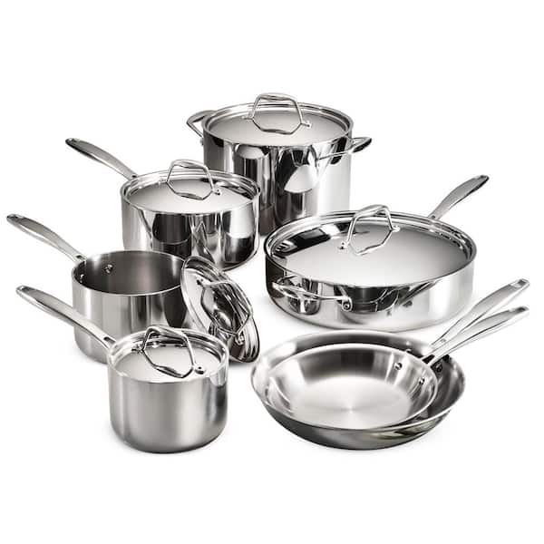 Gourmet Tri - Ply Clad 12 - Piece Stainless Steel Cookware Set - Product image 1