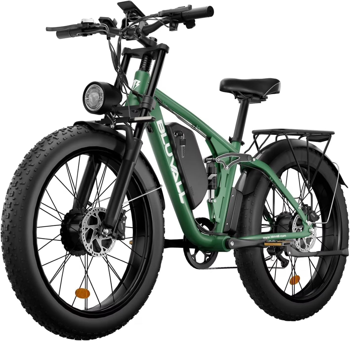 Fat Tire E - Bike 2000W Ebike for Adults, 52V 22.4AH Battery Dual Motor 26" Full Suspension Electric - Product image 1