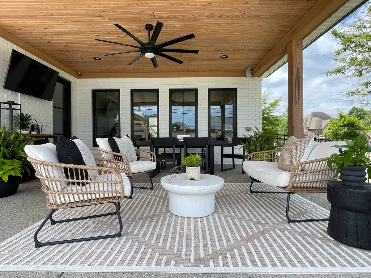 Hauteloom Anah Cream Outdoor Rug - 7'10" x 10' Rectangle - Product image 1