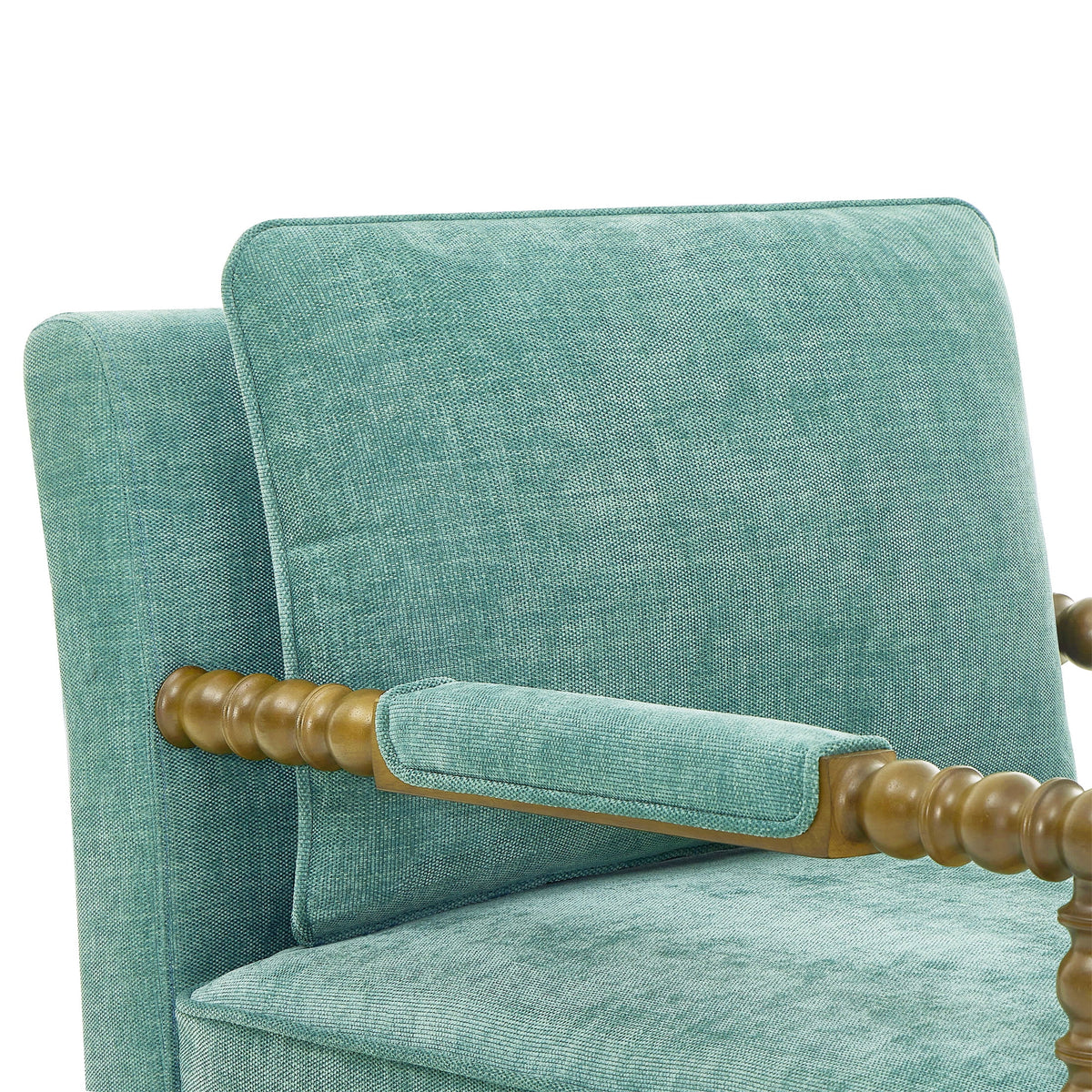 Pioneer Woman Harper Spindle Accent Chair, Jade Fabric Upholstery - Product image 5