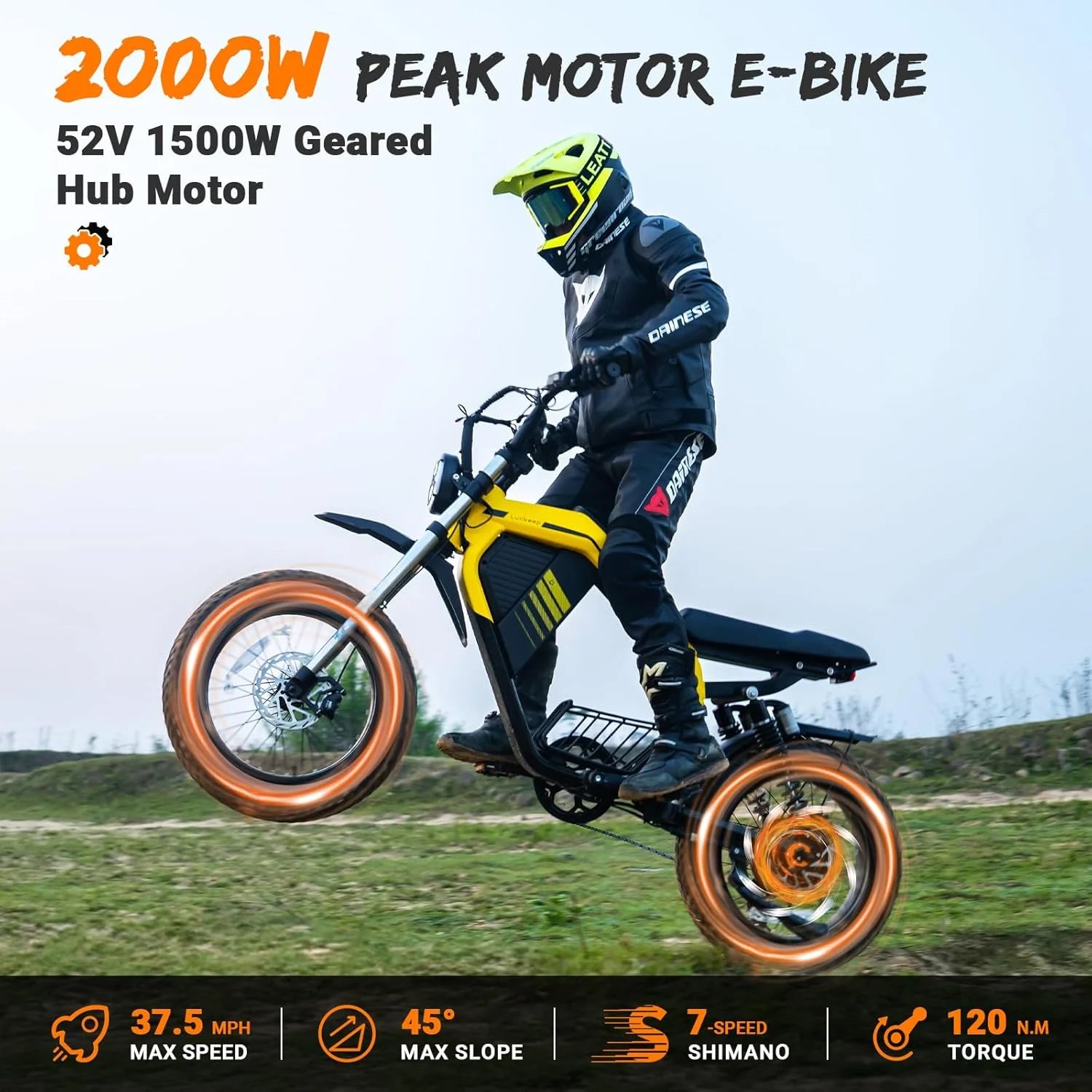 Luckeep M5 Electric Bike for Adults/Teen, 1500W Peak Motor, Max 32MPH, 48V 15AH Battery - Product image 14