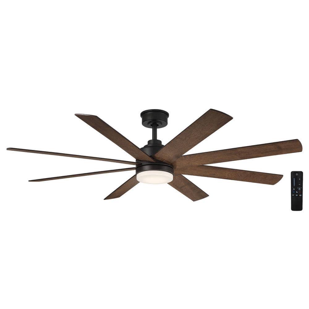 Home Decorators Collection YG908A-MBK+V8 Celene 62 in. Integrated CCT LED Indoor/Outdoor Matte Black - Product image 1