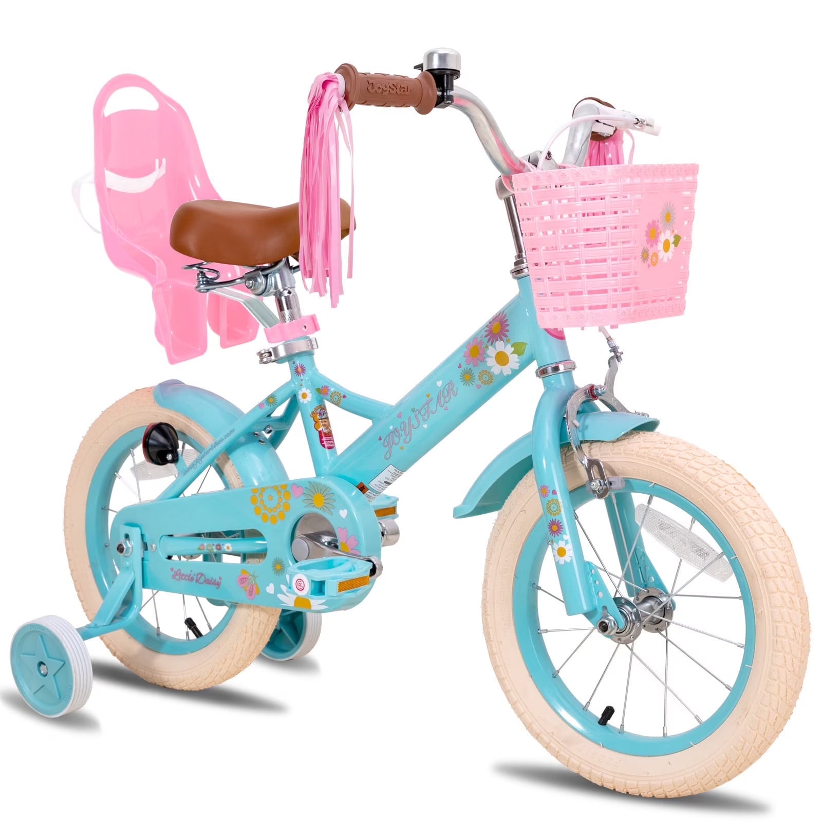 JOYSTAR Little Daisy 14 in Kids Bike for 3 4 5 Years Girls with Handbrake Children Princess Bicycle with - Product image 1